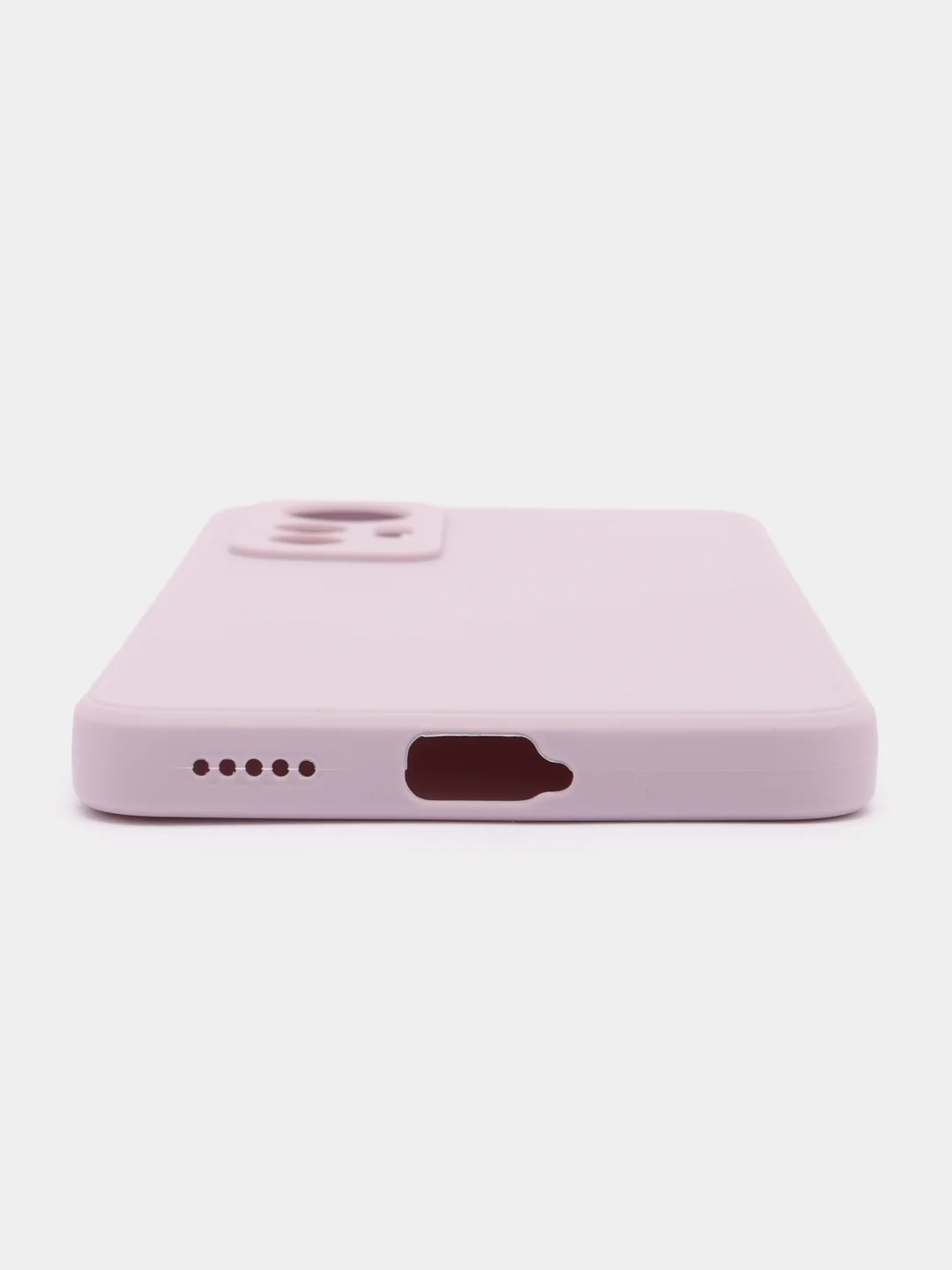 Фиолетовый чехол BROSCORP для Xiaomi 12 Lite матовый силиконовый тонкий, бортик вокруг камер