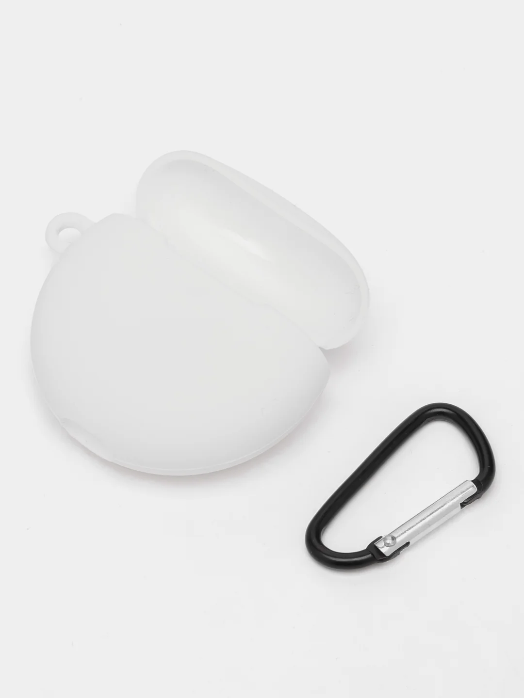 Белый чехол на Huawei FreeBuds 4 / 4E для беспроводных наушников КАРТОФАН силиконовый матовый