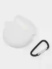Белый чехол на Huawei FreeBuds 4 / 4E для беспроводных наушников КАРТОФАН силиконовый матовый