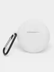 Белый чехол на Huawei FreeBuds 4 / 4E для беспроводных наушников КАРТОФАН силиконовый матовый