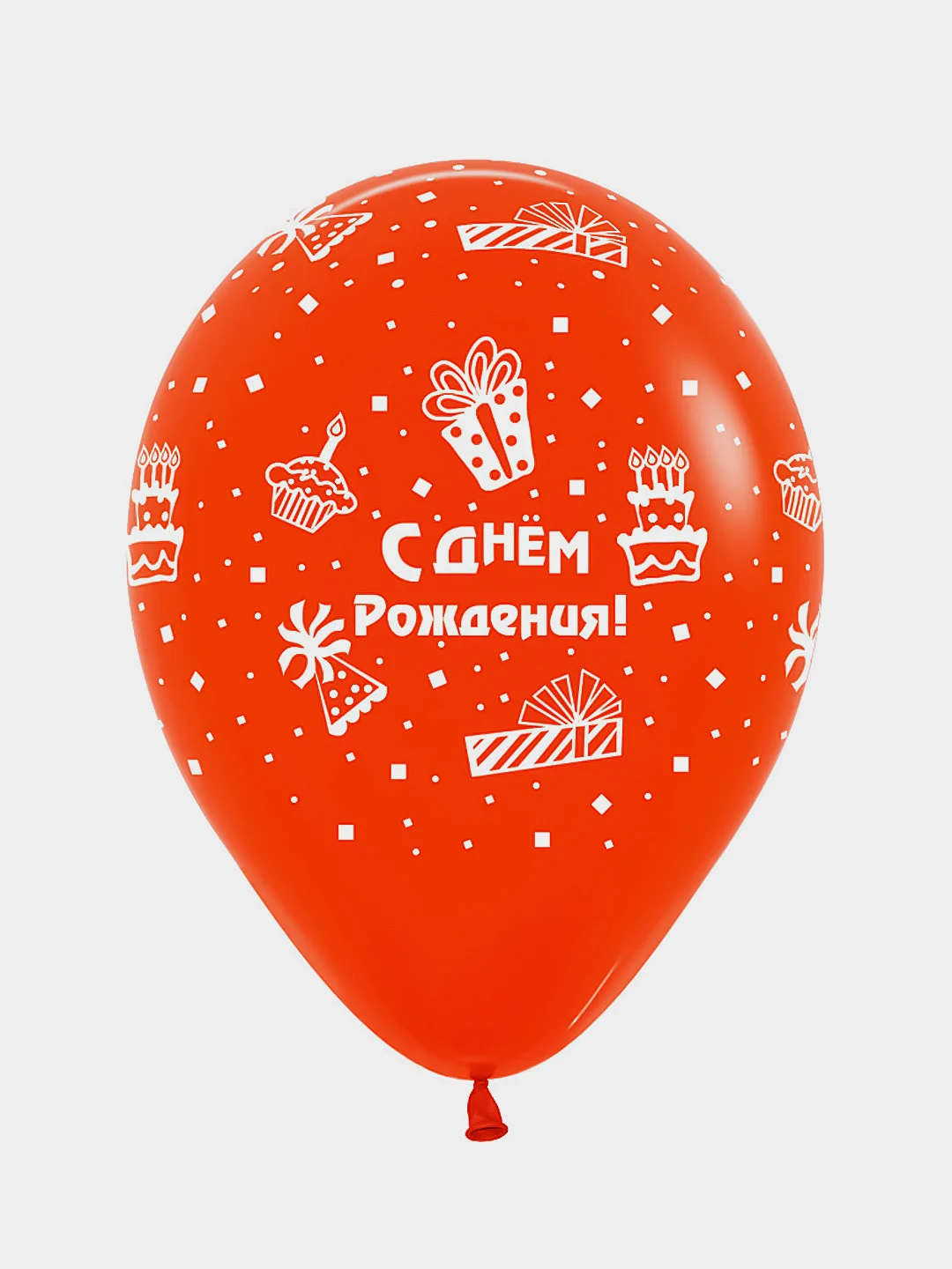 Воздушный шар "С днем рождения!", 5 штук