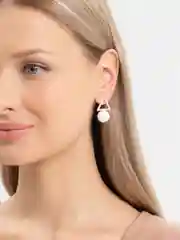 Алый серьги женские из ассимметрических фигур