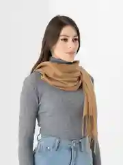Карамельный палантин кашемировый