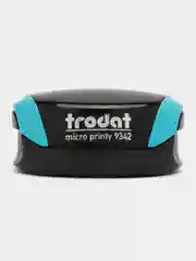 Голубой trodat Micro Printy 9342 Полуавтоматическая, карманная оснастка для печати а
