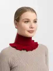 Бордовый женская зимняя манишка