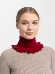 Бордовый женская зимняя манишка
