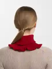 Бордовый женская зимняя манишка