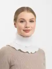 Белый женская зимняя манишка