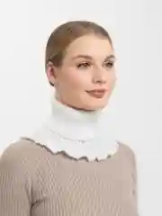 Белый женская зимняя манишка
