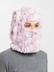 Бронзовый балаклава вязаная, плюшевая