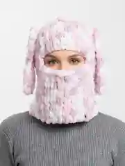 Бронзовый балаклава вязаная, плюшевая
