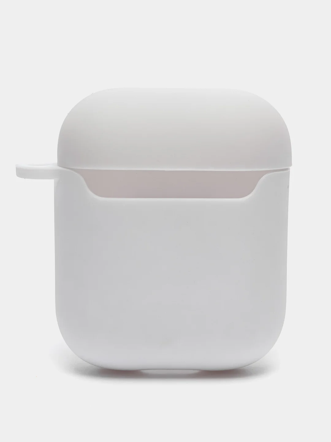 Голубой силиконовый чехол для наушников Apple Airpods 1, 2. с принтом Nike, Nasa (Найк, Наса))