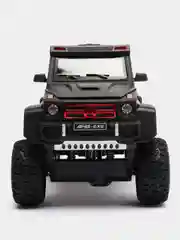 Черный металлическая модель машины "Гелендваген 6x6", свет и звук, масштаб 1:20/гелик 6х6