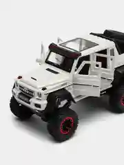 Желтый металлическая модель машины "Гелендваген 6x6", свет и звук, масштаб 1:20/гелик 6х6