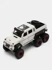 Желтый металлическая модель машины "Гелендваген 6x6", свет и звук, масштаб 1:20/гелик 6х6