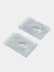 Цветные контактные линзы Maldives Blue, голубые, с диоптриями для зрения, -0,5 до -5