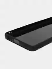 Черный чехол для Samsung Galaxy A32, Самсунг Галакси А32 4G, силиконовый, под карбон