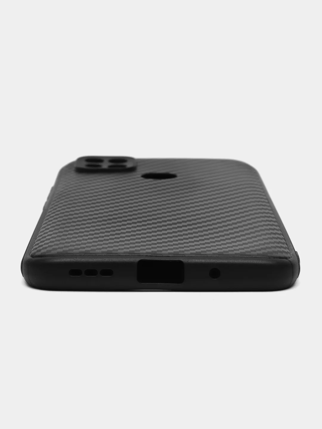 Черный чехол силиконовый для Xiaomi Redmi 9C, Redmi 10A, Сяоми Редми 9С / Редми 10А карбон