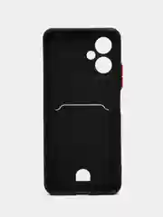 Черный чехол XIAOMI POCO X5 / Redmi NOTE 12 с защитой камеры и карман для пластиковой карты