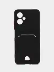 Черный чехол XIAOMI POCO X5 / Redmi NOTE 12 с защитой камеры и карман для пластиковой карты