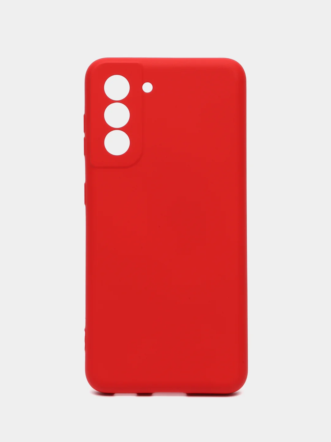 Красный чехол силиконовый для Samsung Galaxy S21, Самсунг Галакси С21