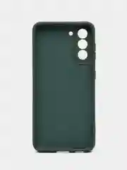 Тёмно-зелёный чехол силиконовый для Samsung Galaxy S21, Самсунг Галакси С21