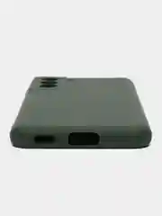 Тёмно-зелёный чехол силиконовый для Samsung Galaxy S21, Самсунг Галакси С21