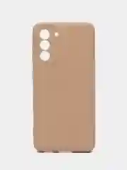 Бежевый чехол силиконовый для Samsung Galaxy S21, Самсунг Галакси С21