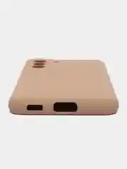 Бежевый чехол силиконовый для Samsung Galaxy S21, Самсунг Галакси С21