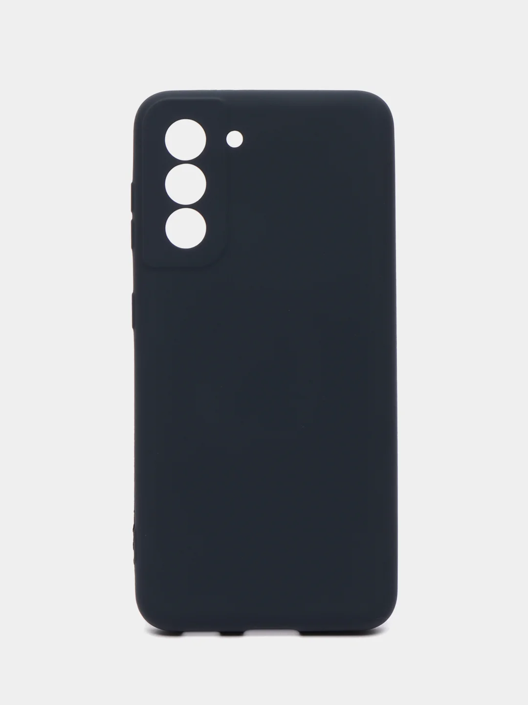 Темно-синий чехол силиконовый для Samsung Galaxy S21, Самсунг Галакси С21