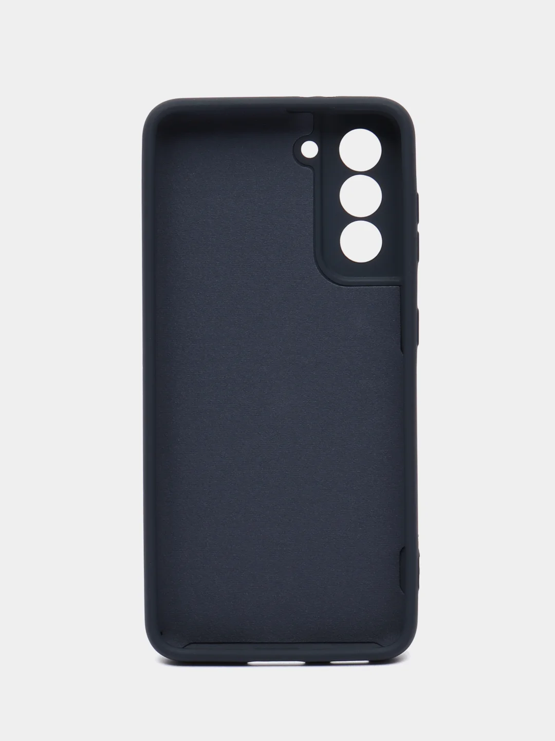 Темно-синий чехол силиконовый для Samsung Galaxy S21, Самсунг Галакси С21
