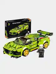 Лайм конструктор "Гоночная машина Supercar", с инерционным механизмом