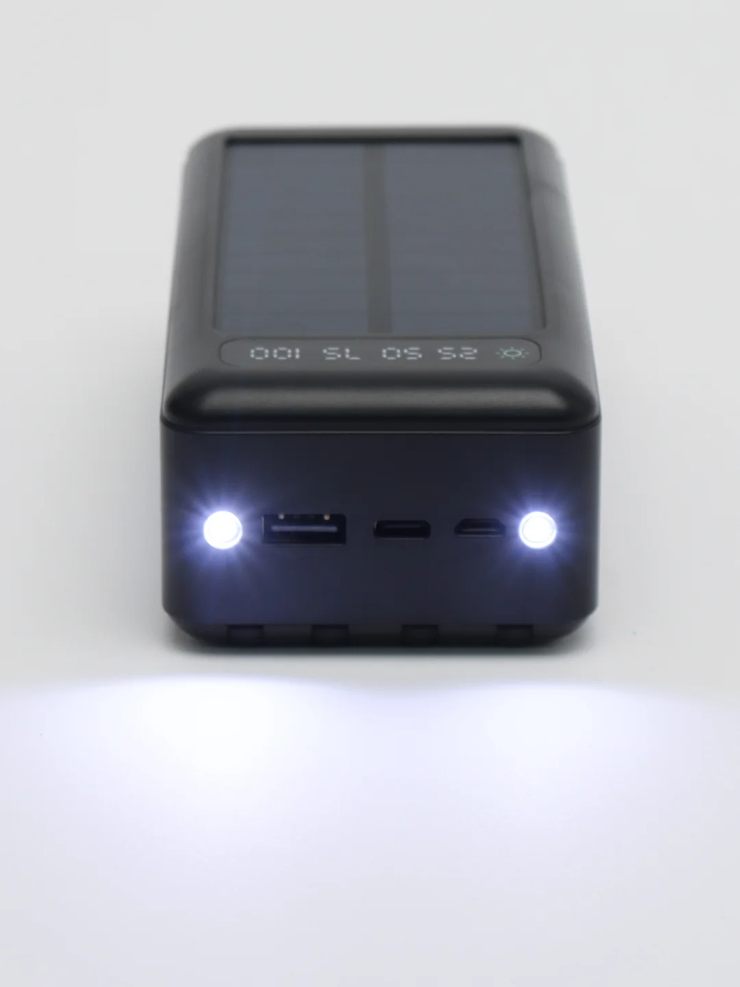 Внешний аккумулятор 50000 mAh, повербанк Power Bank с солнечной батареей