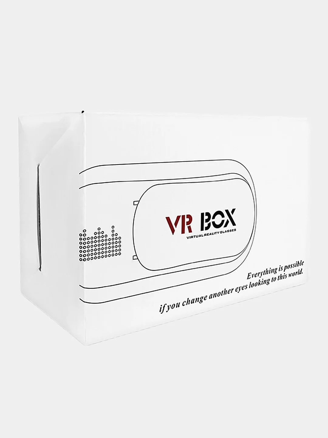 Белый очки виртуальной реальности VR CBR для смартфона 3.5"-6", пульт