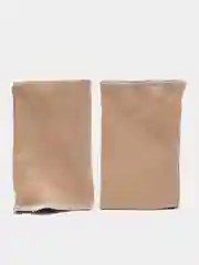 Бежевый манжеты трикотажные, кашкорсе, 1 пара, 9 х 14 см
