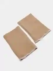 Бежевый манжеты трикотажные, кашкорсе, 1 пара, 9 х 14 см