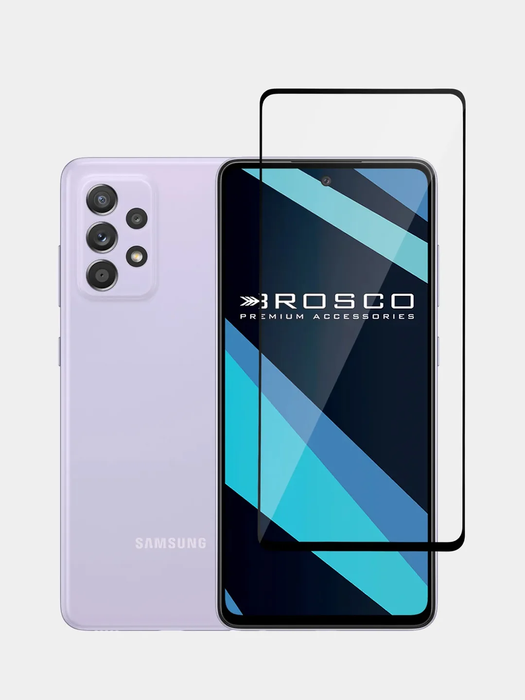 1-2 шт стекло для Samsung Galaxy A51/ A52/ M31s защитное ROSCO олеофобное c черной рамкой