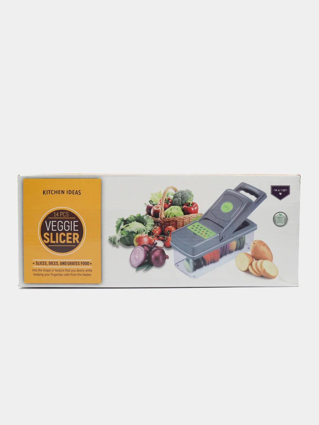 Серый овощерезка, терка для овощей. Овощерубка ручная Veggie Slicer