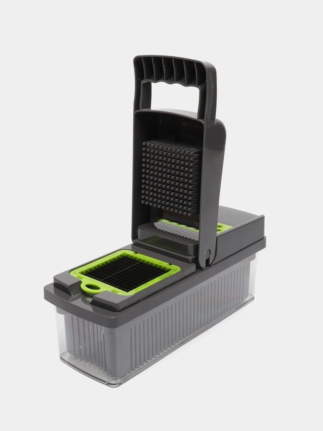 Серый овощерезка, терка для овощей. Овощерубка ручная Veggie Slicer