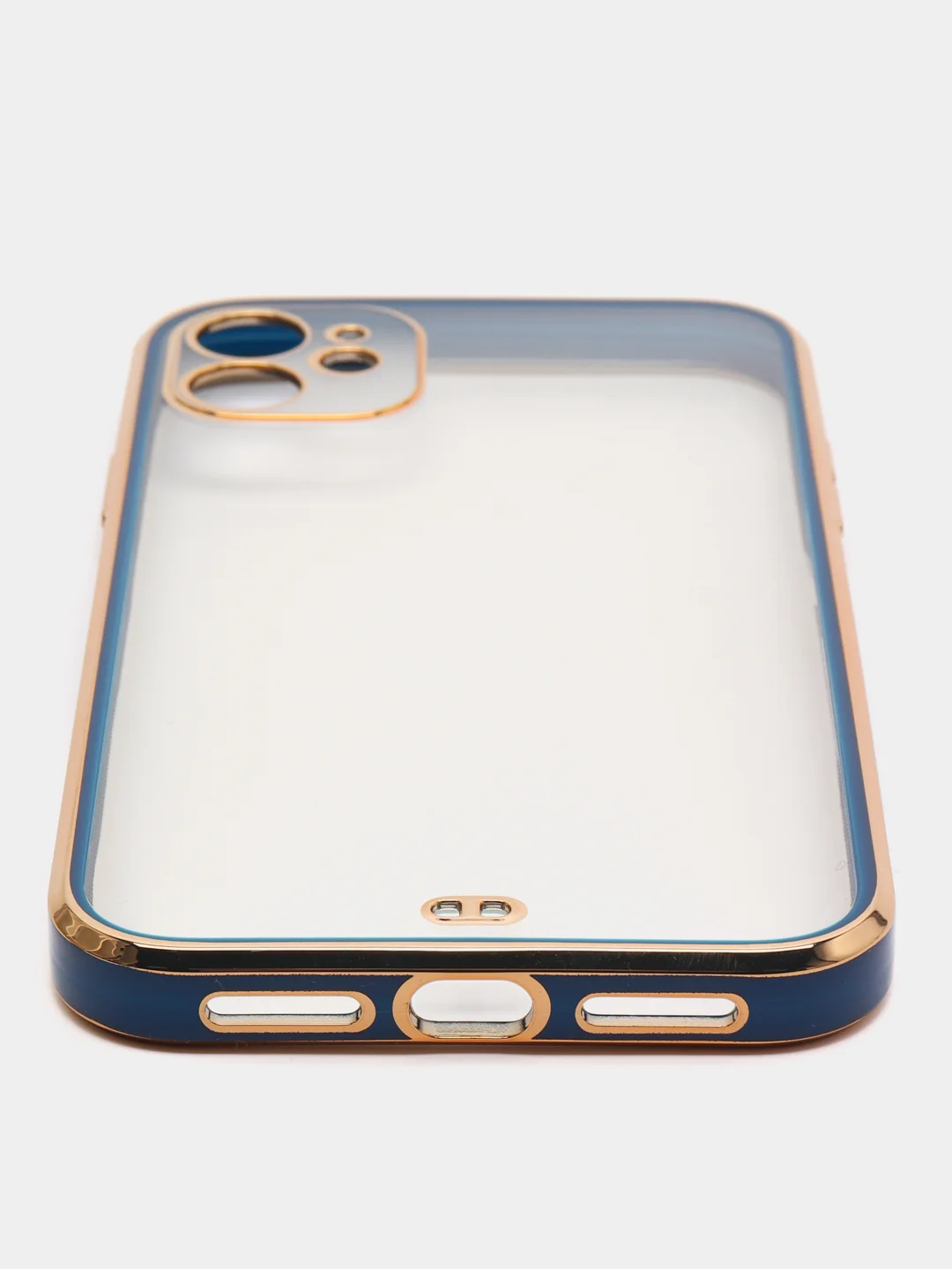 Синий чехол силиконовый для iPhone 11, технология 6D