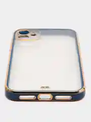Синий чехол силиконовый для iPhone 11, технология 6D