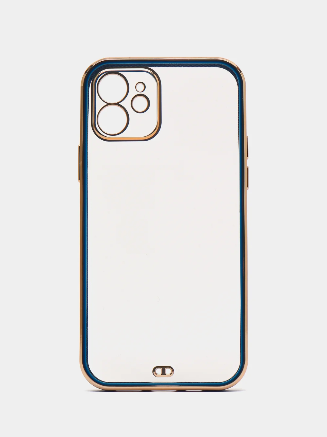 Синий чехол силиконовый для iPhone 12