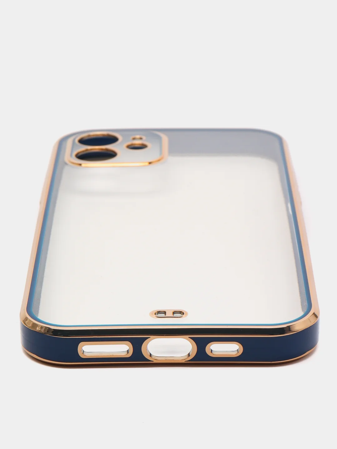 Синий чехол силиконовый для iPhone 12