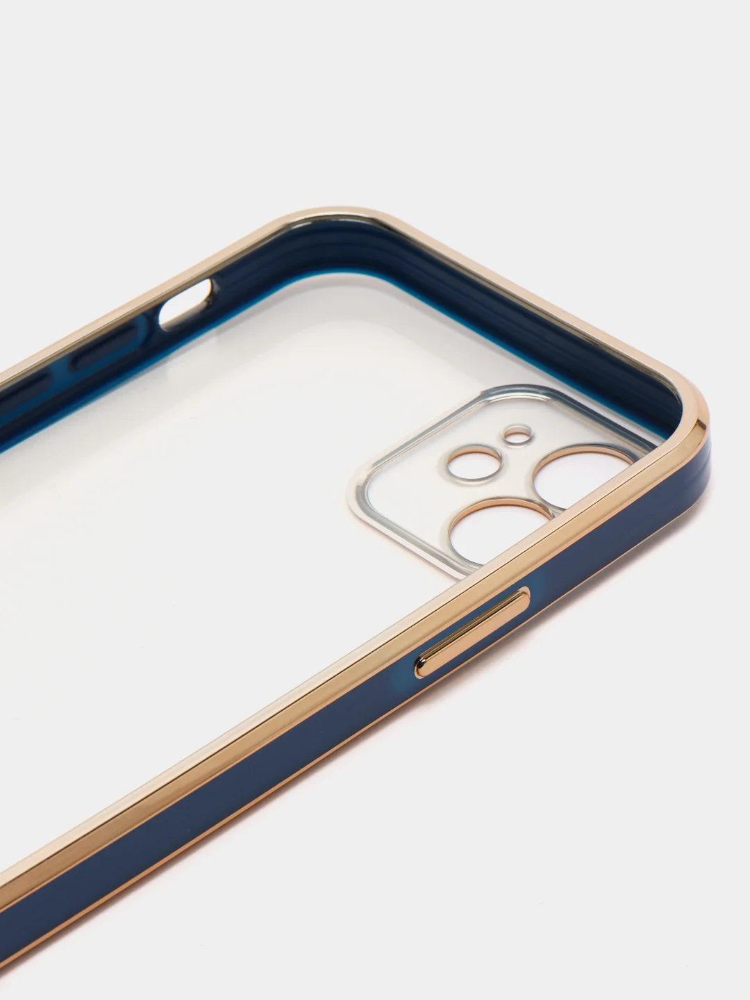 Синий чехол силиконовый для iPhone 12