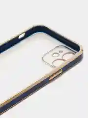 Синий чехол силиконовый для iPhone 12