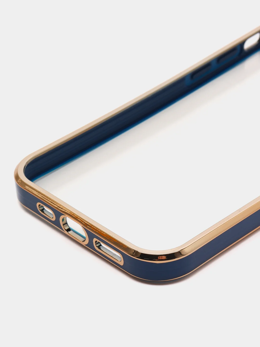 Синий чехол силиконовый для iPhone 12