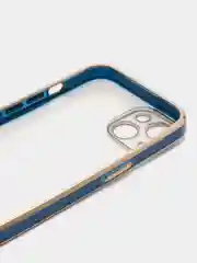 Синий мягкий силиконовый чехол для iPhone 13, технология 6D