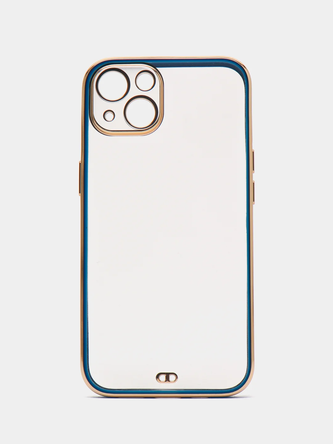 Синий мягкий силиконовый чехол для iPhone 13, технология 6D