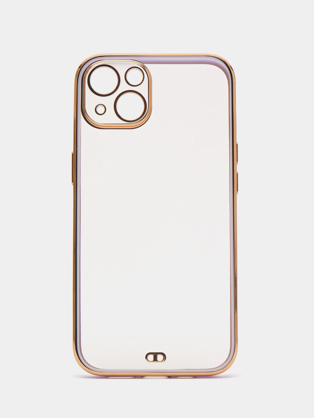 Сиреневый мягкий силиконовый чехол для iPhone 13, технология 6D