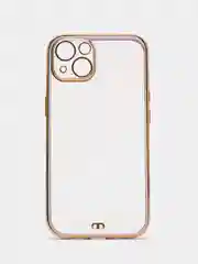 Сиреневый мягкий силиконовый чехол для iPhone 13, технология 6D